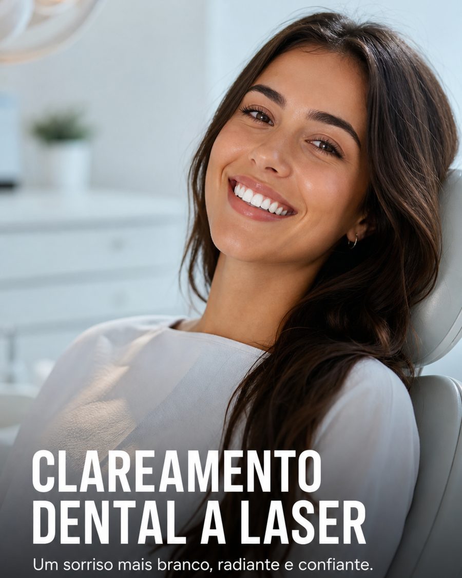 Post de clareamento dental gerado pelo Pulse
