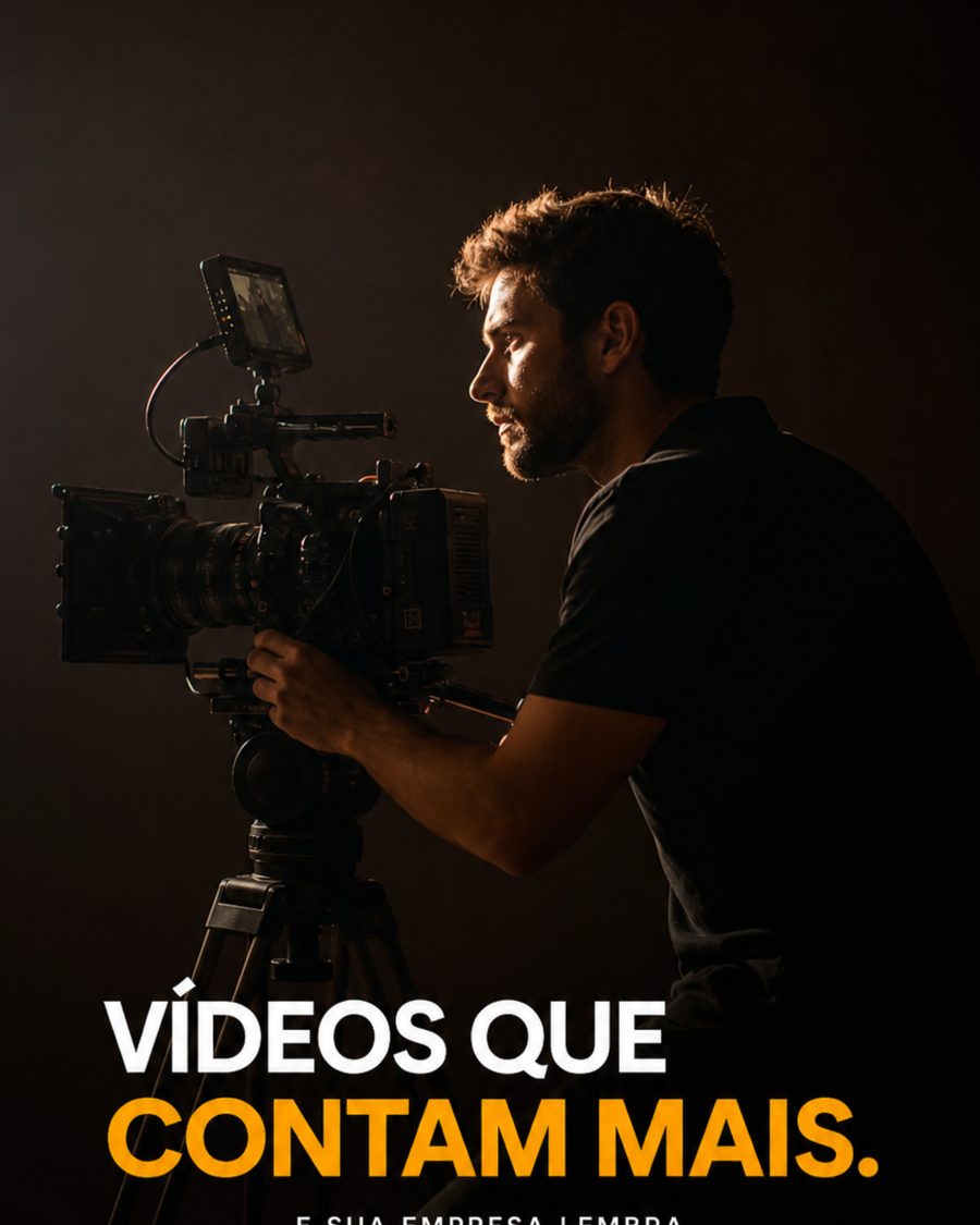 Post de produtora de vídeo criado com o Pulse a partir de foto real